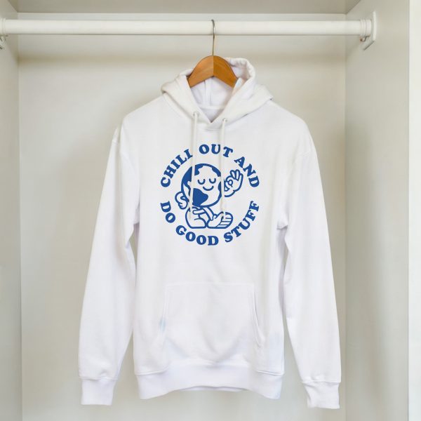 "Chill Out And Do Good Stuff" Classic Unisex Pullover Hoodie - Image 6