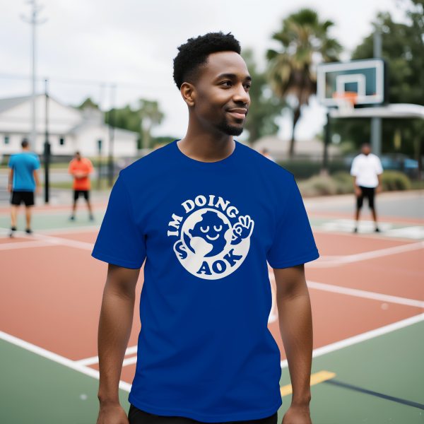 "I'm Doing AOK" Premium Unisex Crewneck T-shirt - Image 10